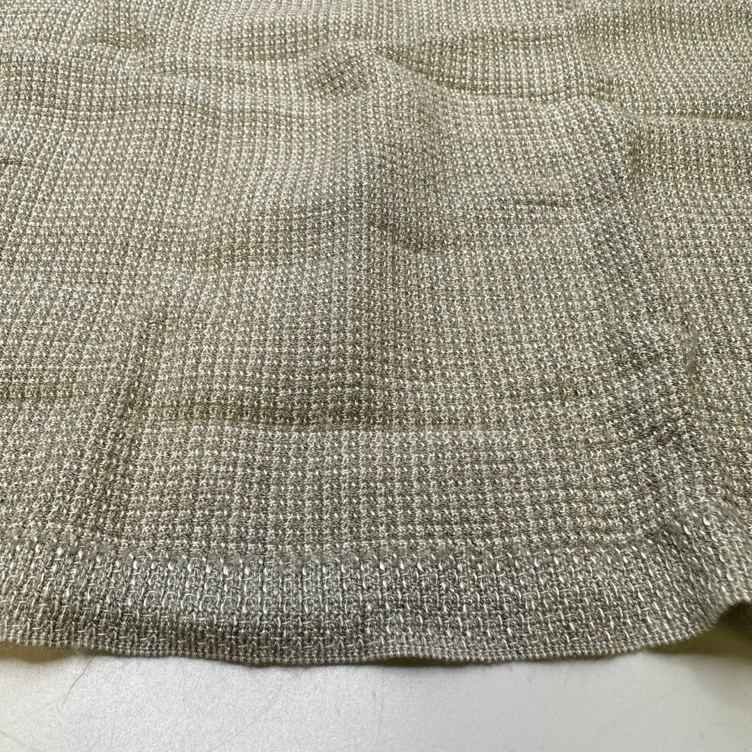 Let Us Begin - Interlock Cotton Blend Knit - Light Grey/White - 1M Bundle - True Deadstock fabric Fabric by private - Sustainable Textile | FABCYCLE