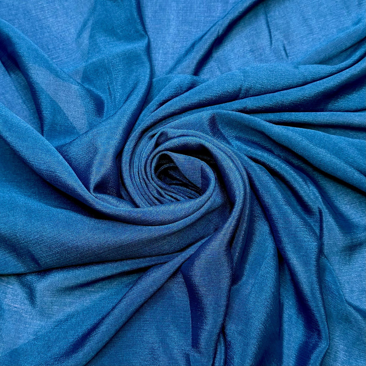 Let's Rent A Yacht - Georgette Poly Woven - Dark Blue - 3.9M Bundle - True Deadstock fabric Fabric by private - Sustainable Textile | FABCYCLE