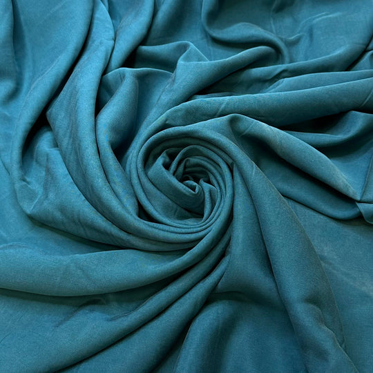 Letting My Seams Fray - Twill Weave Tencel Woven - Teal - 3.4M Bundle - True Deadstock fabric Fabric by private - Sustainable Textile | FABCYCLE