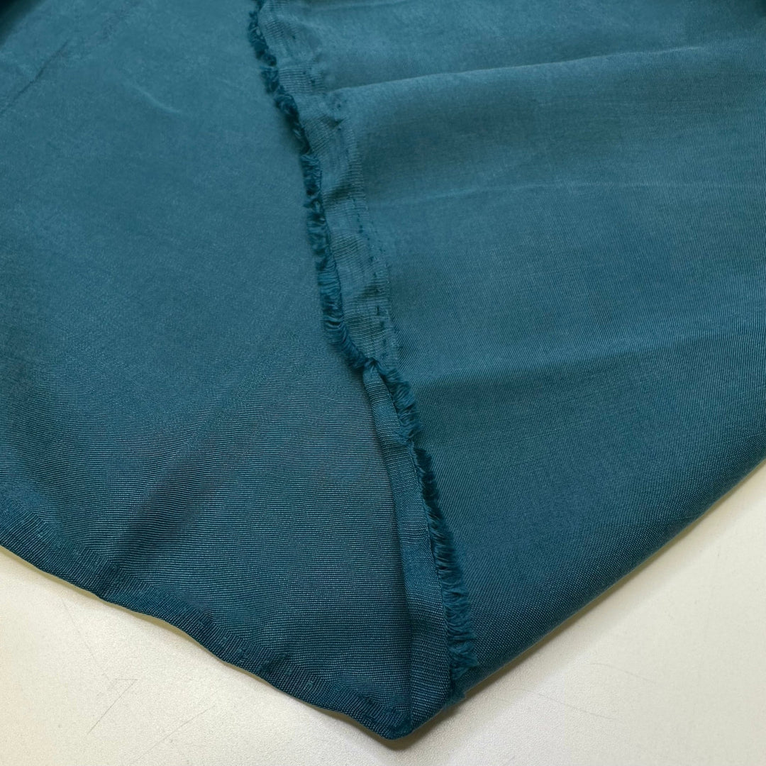 Letting My Seams Fray - Twill Weave Tencel Woven - Teal - 3.4M Bundle - True Deadstock fabric Fabric by private - Sustainable Textile | FABCYCLE