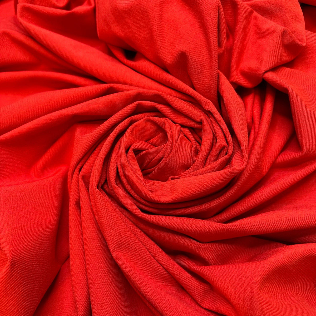 Level Up Energy - Jersey Cotton Blend Knit - Red - Bundles - True Deadstock fabric Fabric by private - Sustainable Textile | FABCYCLE