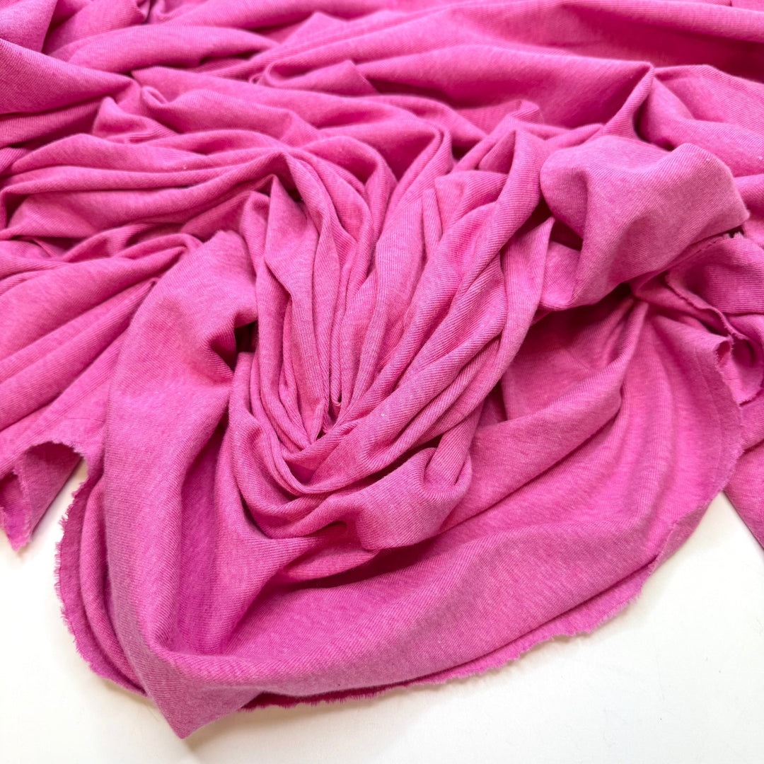 Libra Love - Rib Knit Cotton Blend Knit - Pink - 3M Bundle - True Deadstock fabric Fabric by private - Sustainable Textile | FABCYCLE