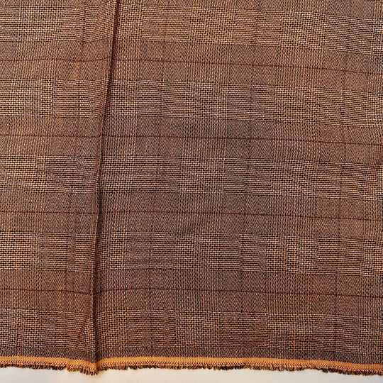 Librarian - Cotton Woven - Beige/Black Plaid - 2.1M Bundle - True Deadstock fabric Fabric by private - Sustainable Textile | FABCYCLE