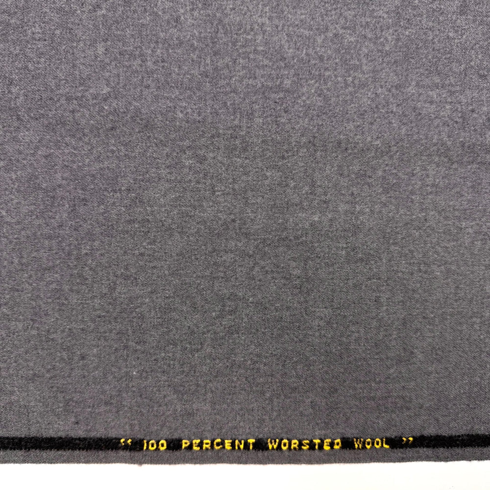 Life Is Gouda - Brushed Twill Weave Wool Woven - Grey - 1.45M Bundle - True Deadstock fabric Fabric by private - Sustainable Textile | FABCYCLE