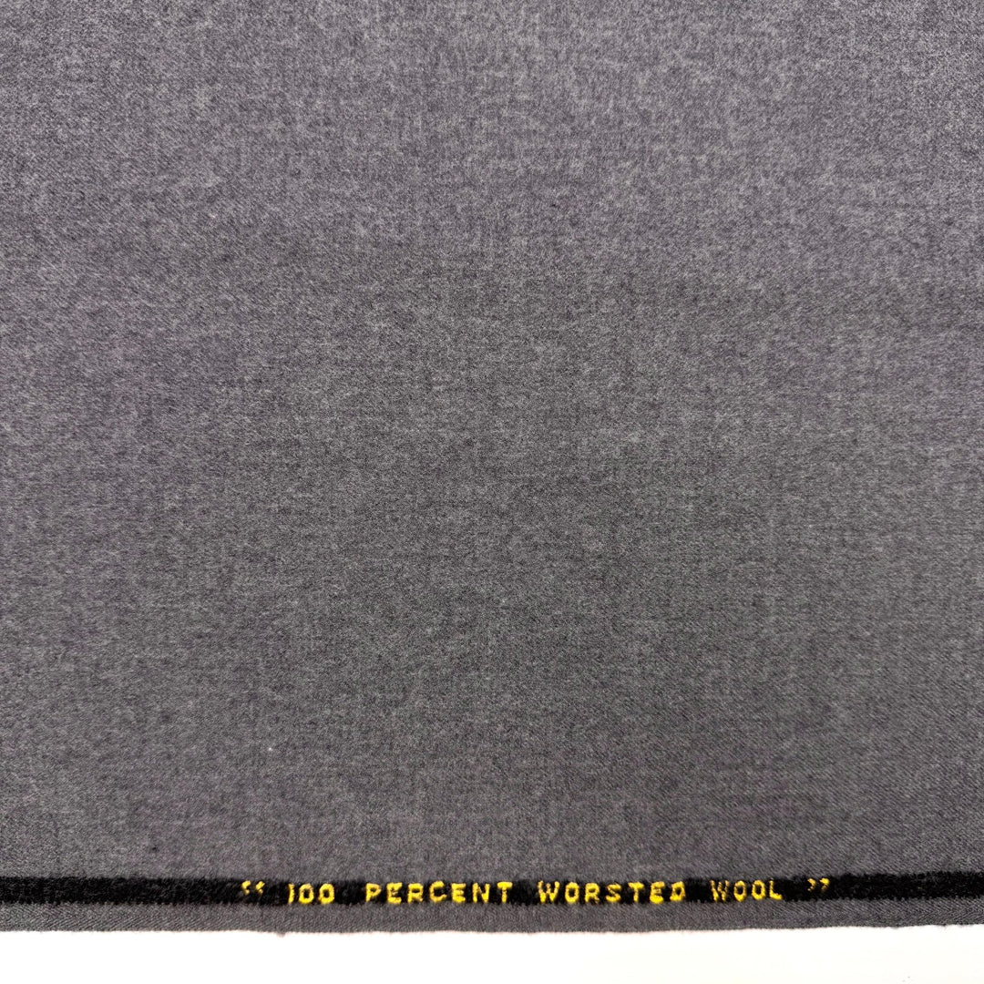 Life Is Gouda - Brushed Twill Weave Wool Woven - Grey - 1.45M Bundle - True Deadstock fabric Fabric by private - Sustainable Textile | FABCYCLE