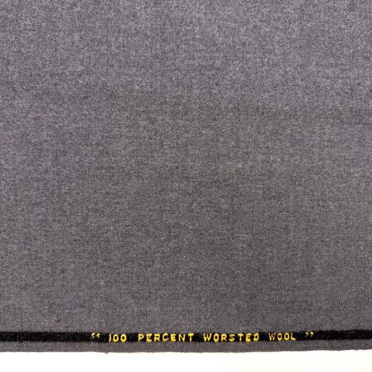 Life Is Gouda - Brushed Twill Weave Wool Woven - Grey - 1.45M Bundle - True Deadstock fabric Fabric by private - Sustainable Textile | FABCYCLE