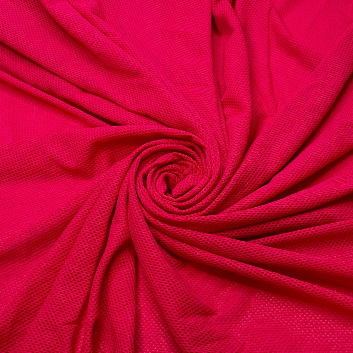Lifting A Curse - Mesh Poly/Spandex Knit - Dark Pink - Bundles - True Deadstock fabric Fabric by private - Sustainable Textile | FABCYCLE