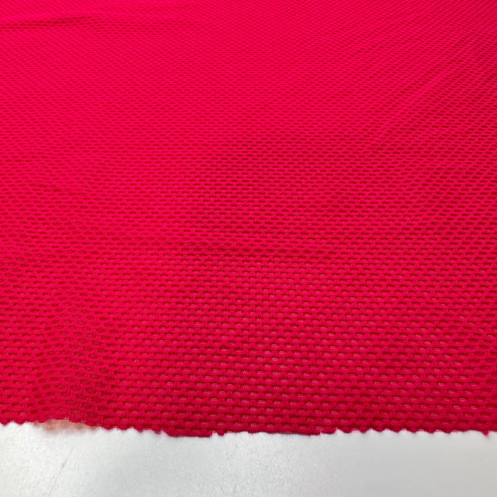 Lifting A Curse - Mesh Poly/Spandex Knit - Dark Pink - Bundles - True Deadstock fabric Fabric by private - Sustainable Textile | FABCYCLE