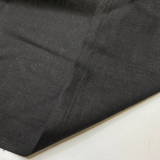 Light And Dark Side To Everything - Linen Woven - Black - 2.9M Bundle - True Deadstock fabric Fabric by private - Sustainable Textile | FABCYCLE