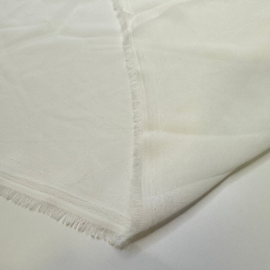 Light As A Feather - Crepe Poly Woven - Cream - Bundles - True Deadstock fabric Fabric by private - Sustainable Textile | FABCYCLE