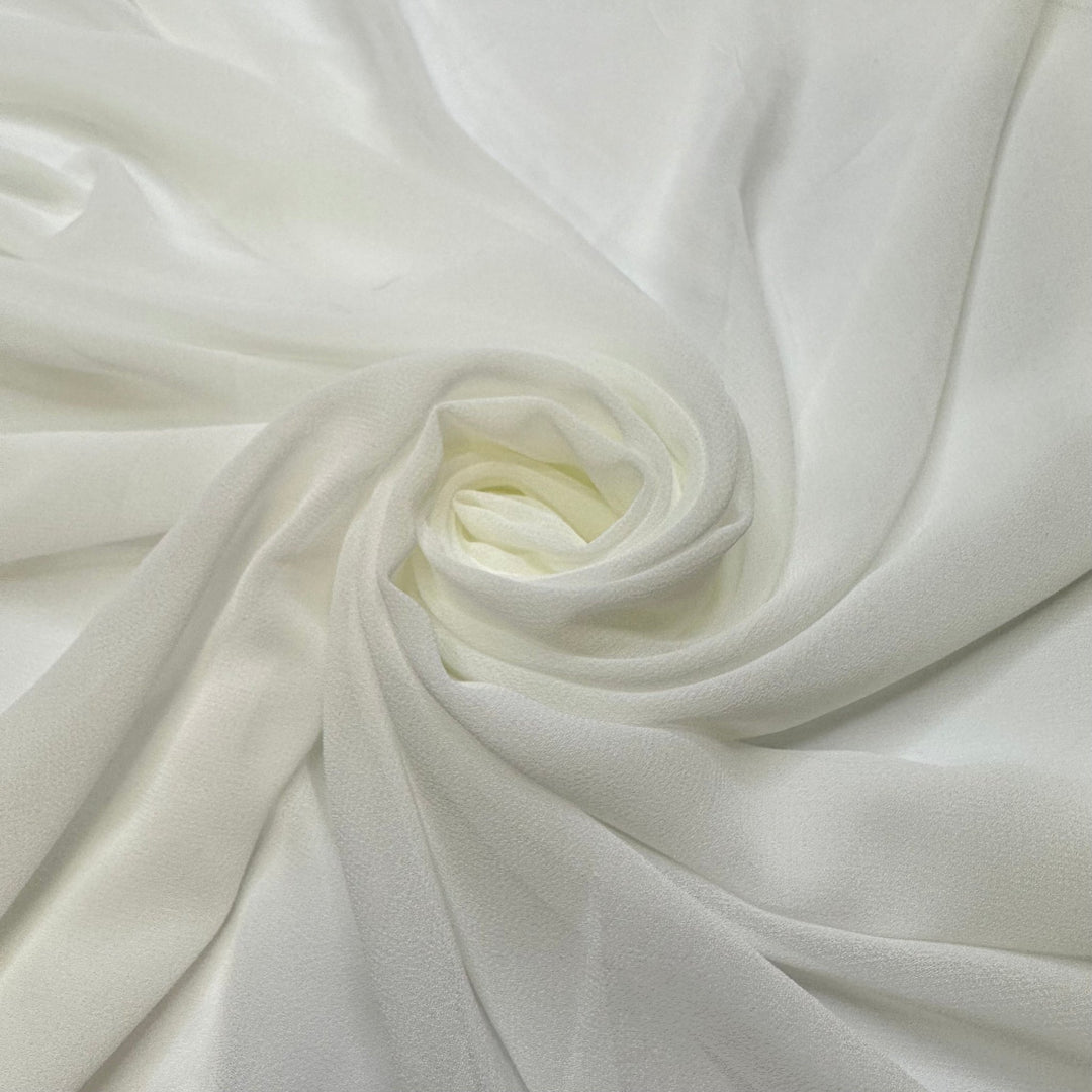 Light As A Feather - Crepe Poly Woven - Cream - Bundles - True Deadstock fabric Fabric by private - Sustainable Textile | FABCYCLE