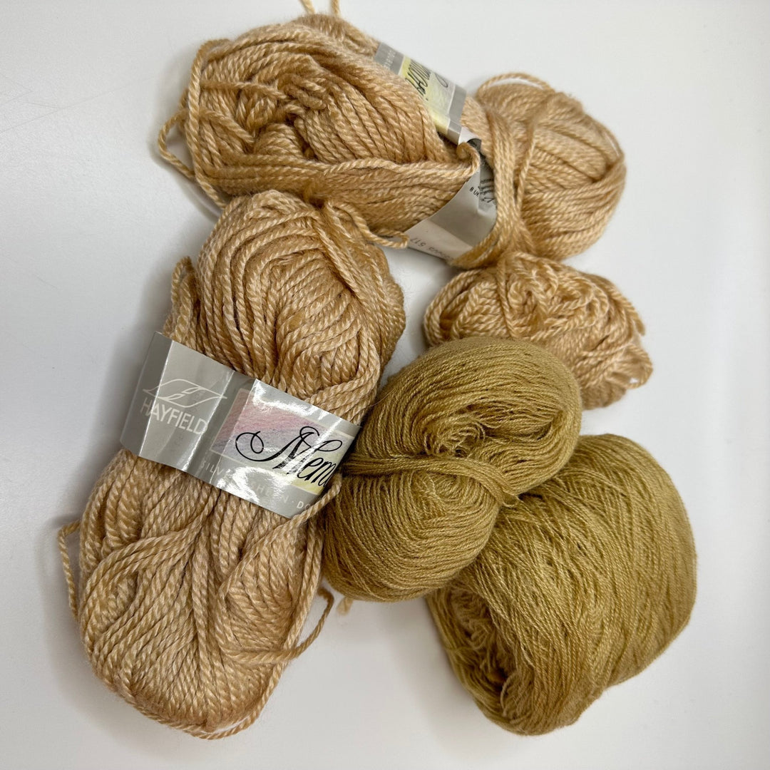 Light Beige Multi Pack Yarn - Light Beige - 5 Pack - True Deadstock supplies Fabric by private - Sustainable Textile | FABCYCLE