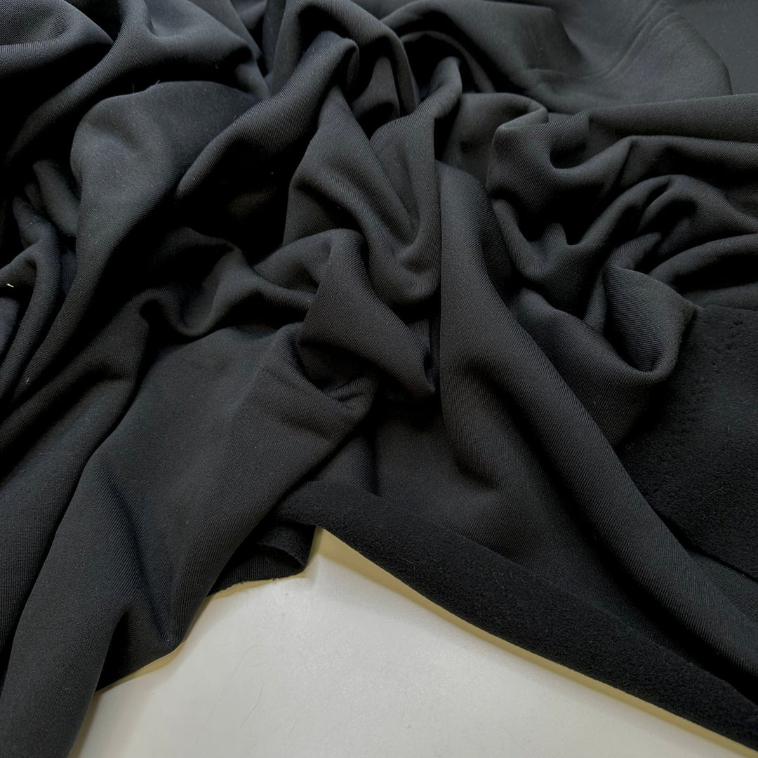 Light Dark - Polartec Fleece Poly Knit - Light Black - 1M Bundle - True Deadstock fabric Fabric by private - Sustainable Textile | FABCYCLE