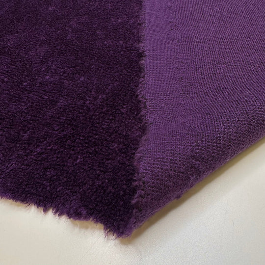 Like Hugging Barney - Polyester Blend Knit - Dark Purple - 1.1M Bundle - True Deadstock fabric Fabric by private - Sustainable Textile | FABCYCLE