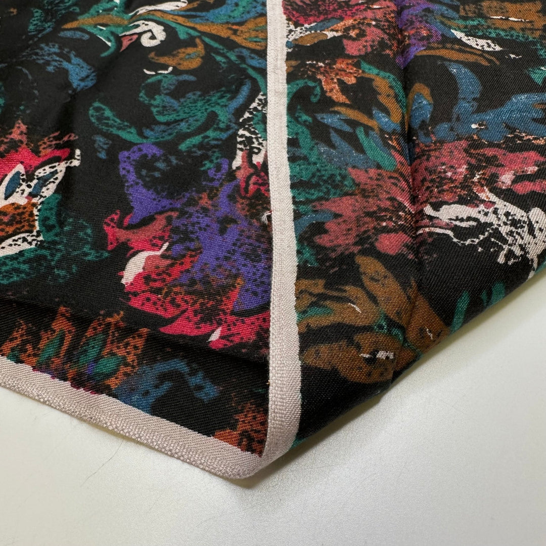 Like Magic - Cotton/Wool Woven - Black Multi Floral - 1.9M Bundle - True Deadstock fabric Fabric by private - Sustainable Textile | FABCYCLE