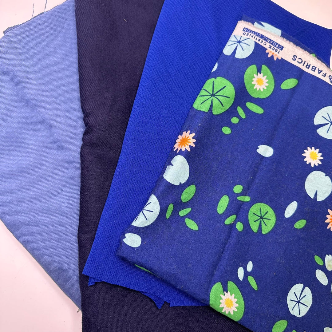 Lilly Pad - Small Bundles - Fun 4 Pack - True Deadstock Fabric Fabric by FABCYCLE shop - Sustainable Textile | FABCYCLE