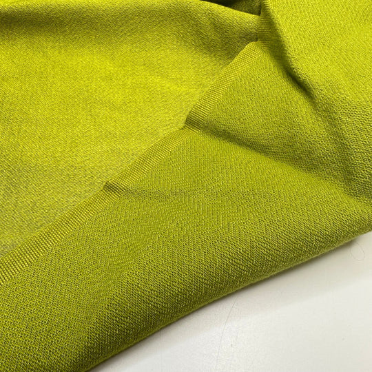 Lime In The Coconut - Vintage Sateen Cotton Blend Woven - Bright Lime Green - 1.3M Bundle - True Deadstock fabric Fabric by private - Sustainable Textile | FABCYCLE