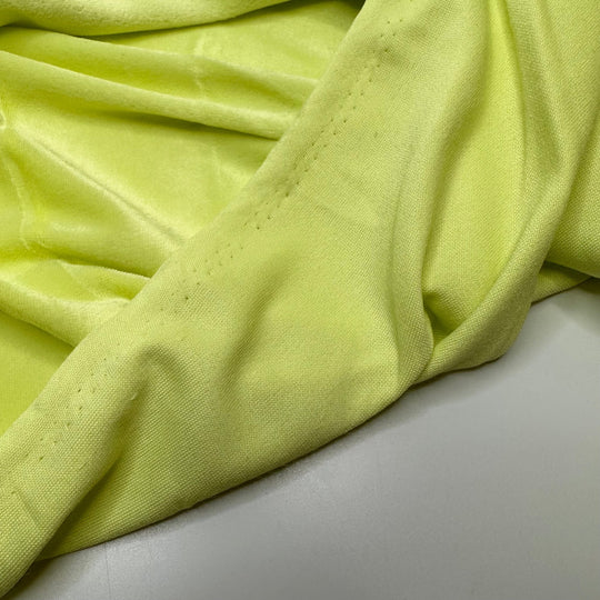 Limeade Freezies - Knitted Velour Poly Knit - Neon Lime Green - 3.5M Bundle - True Deadstock fabric Fabric by private - Sustainable Textile | FABCYCLE
