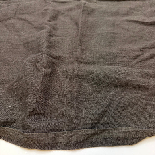 Linen/Cotton Off Cut Pack - Basket Weave Linen/Cotton Woven - Dark Grey - 6 Piece Pack - True Deadstock fabric Fabric by private - Sustainable Textile | FABCYCLE