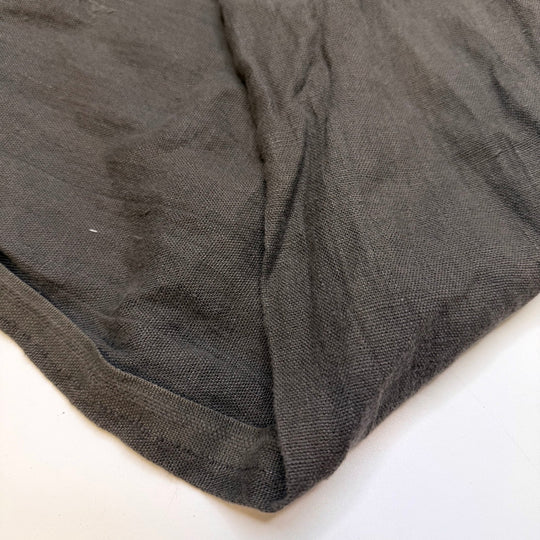 Linen/Cotton Off Cut Pack - Basket Weave Linen/Cotton Woven - Dark Grey - 6 Piece Pack - True Deadstock fabric Fabric by private - Sustainable Textile | FABCYCLE