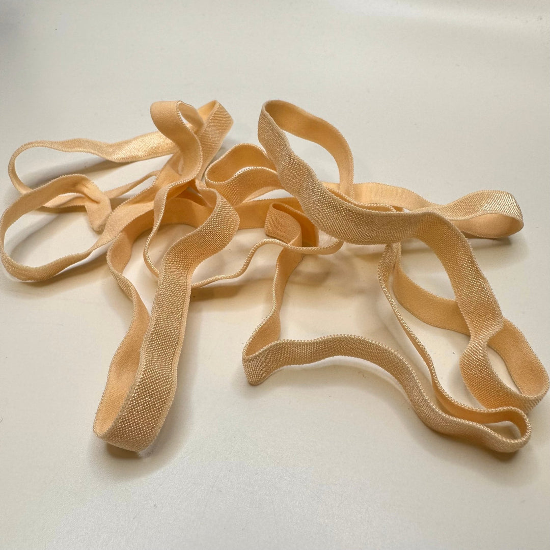 ⅜" Lingerie Elastic - Ballet Beige - 1.7M Bundle - True Deadstock supplies Fabric by private - Sustainable Textile | FABCYCLE