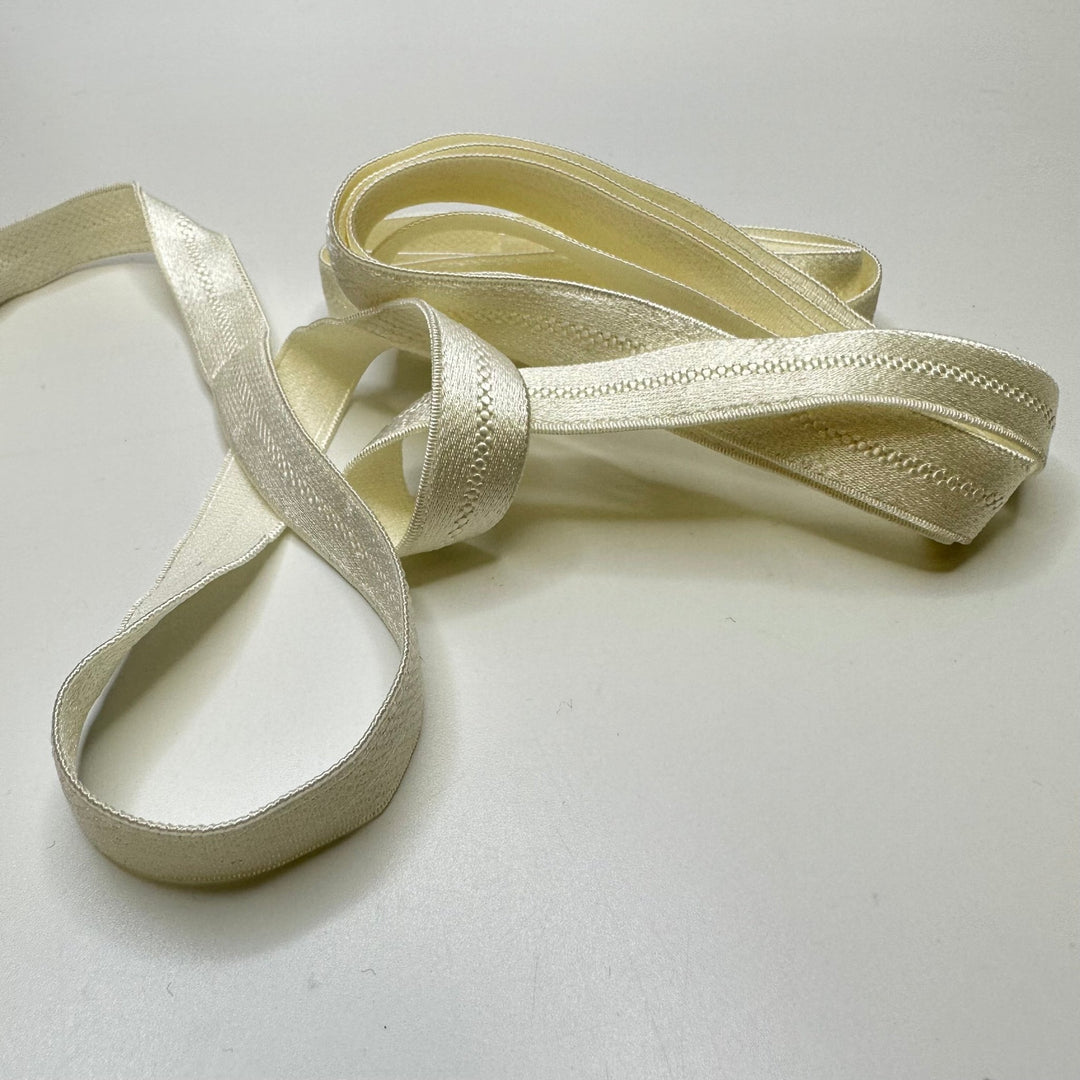 ½" Lingerie Elastic - Cream - 1.9M Bundle - True Deadstock supplies Fabric by private - Sustainable Textile | FABCYCLE
