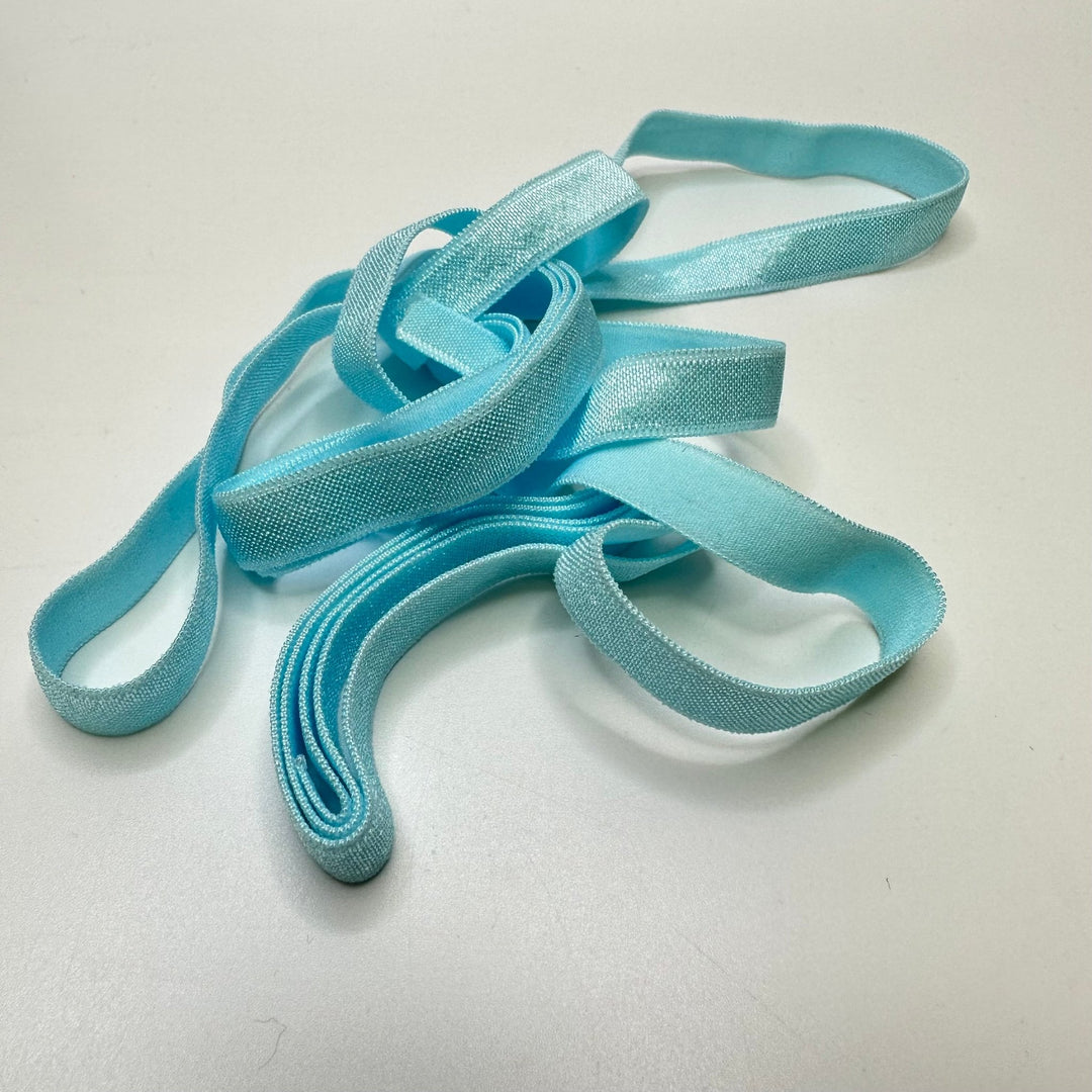 ⅜" Lingerie Elastic - Light Blue - 1.8M Bundle - True Deadstock supplies Fabric by private - Sustainable Textile | FABCYCLE