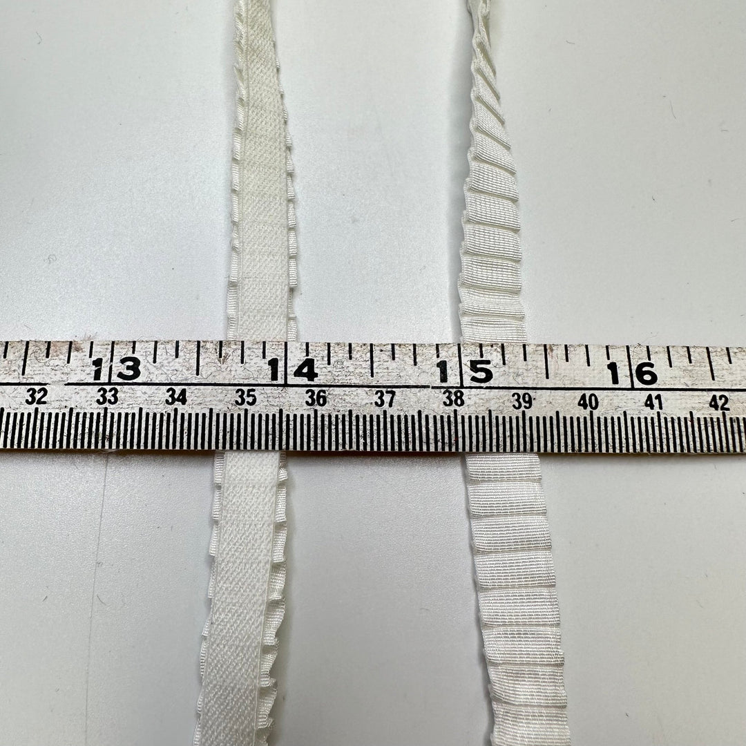 ⅜" Lingerie Elastic - White - 1.8M Bundle - True Deadstock supplies Fabric by private - Sustainable Textile | FABCYCLE