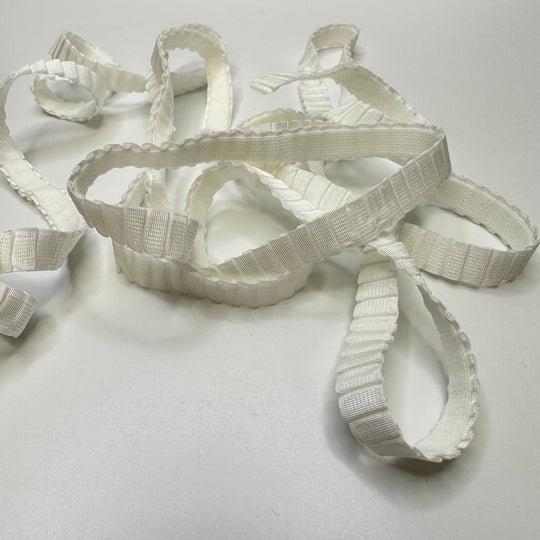 ⅜" Lingerie Elastic - White - 1.8M Bundle - True Deadstock supplies Fabric by private - Sustainable Textile | FABCYCLE
