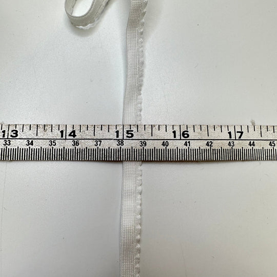 ¼" Lingerie Elastic - White - 2M Bundle - True Deadstock supplies Fabric by private - Sustainable Textile | FABCYCLE