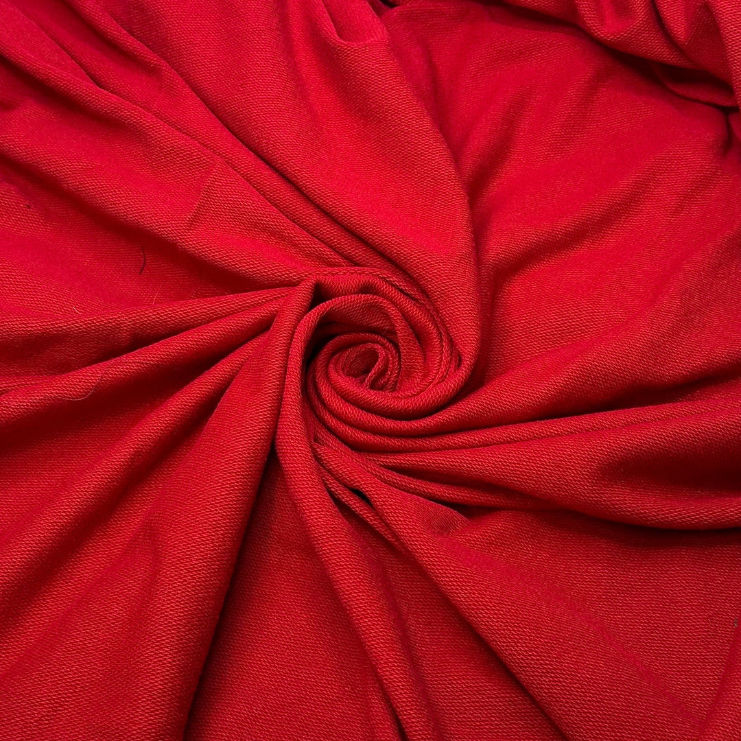 Lipstick Smudge - Polyester Blend Knit - Red - 1.6M Bundle - True Deadstock fabric Fabric by private - Sustainable Textile | FABCYCLE