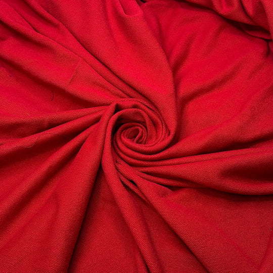 Lipstick Smudge - Polyester Blend Knit - Red - 1.6M Bundle - True Deadstock fabric Fabric by private - Sustainable Textile | FABCYCLE