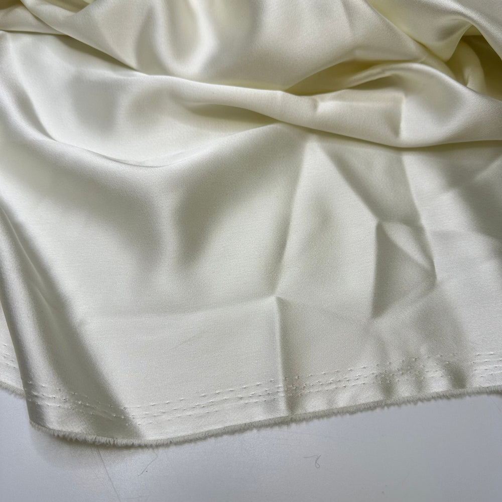 Liquid Satin Skirt Pack - Satin Poly Woven - Cream - 1.5M 3 Pack - True Deadstock fabric Fabric by private - Sustainable Textile | FABCYCLE