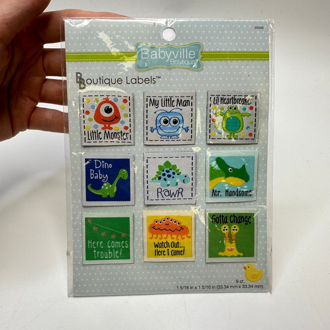 Little Monster Patches - Multi - 9 Pack - True Deadstock supplies Fabric by private - Sustainable Textile | FABCYCLE