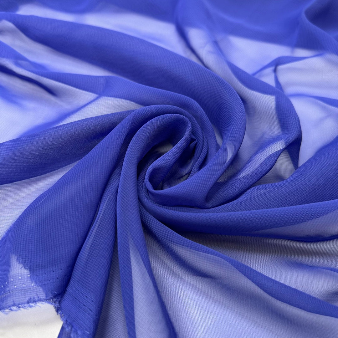 Little Surprises - Chiffon Poly Woven - Blue - 1M Bundle - True Deadstock fabric Fabric by private - Sustainable Textile | FABCYCLE