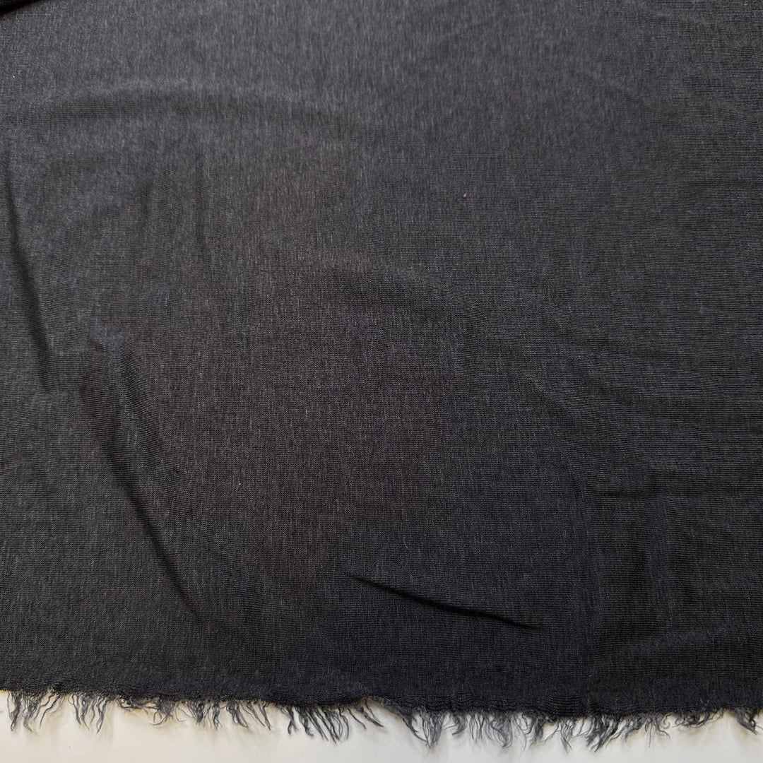 Live To Hike, Hike To Live - Jersey Tencel/Spandex Knit - Dark Grey - 3.25M Bundle - True Deadstock fabric Fabric by private - Sustainable Textile | FABCYCLE