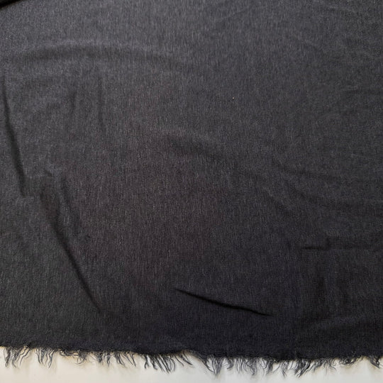 Live To Hike, Hike To Live - Jersey Tencel/Spandex Knit - Dark Grey - 3.25M Bundle - True Deadstock fabric Fabric by private - Sustainable Textile | FABCYCLE