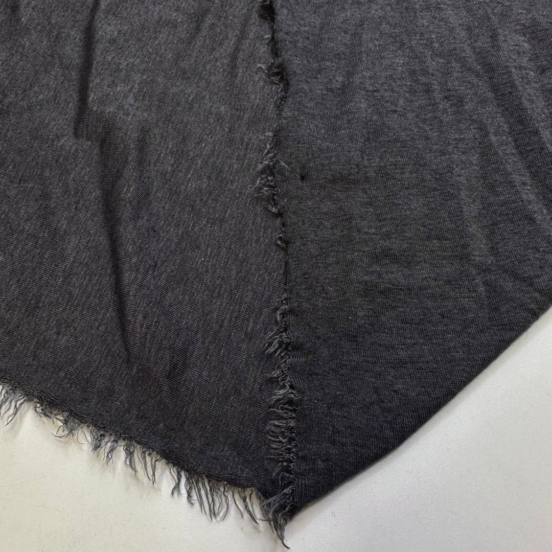 Live To Hike, Hike To Live - Jersey Tencel/Spandex Knit - Dark Grey - 3.25M Bundle - True Deadstock fabric Fabric by private - Sustainable Textile | FABCYCLE