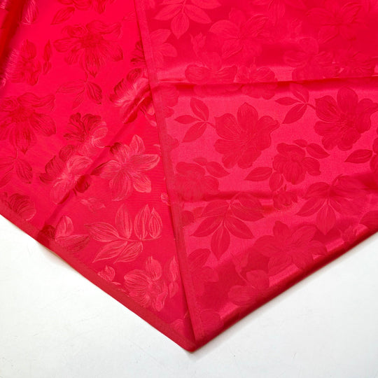 Living In The Moment - Jacquard Polyester Blend Woven - Red Floral - 3.9M Bundle - True Deadstock fabric Fabric by private - Sustainable Textile | FABCYCLE