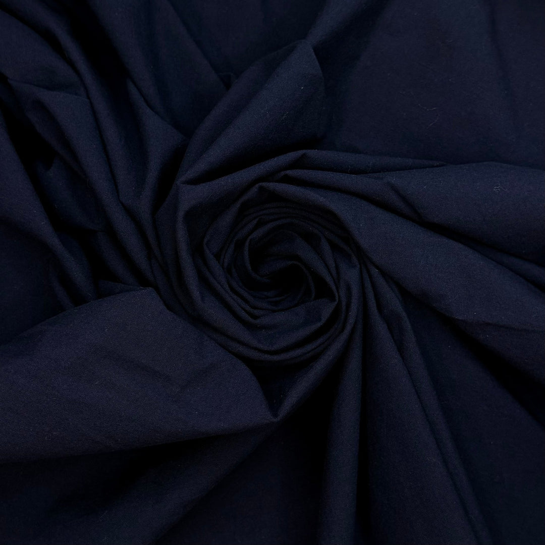 Living It Up - Cotton Woven - Navy - 1.45M Bundle - True Deadstock fabric Fabric by private - Sustainable Textile | FABCYCLE