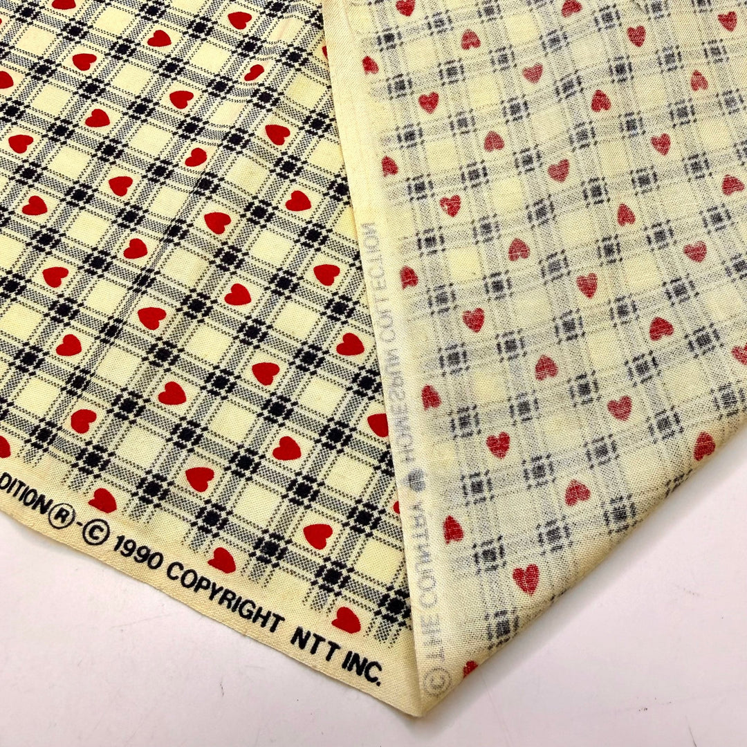 Living Off Grid - Vintage Cotton Woven - Cream/Navy Plaid - 1.5M Bundle - True Deadstock fabric Fabric by private - Sustainable Textile | FABCYCLE
