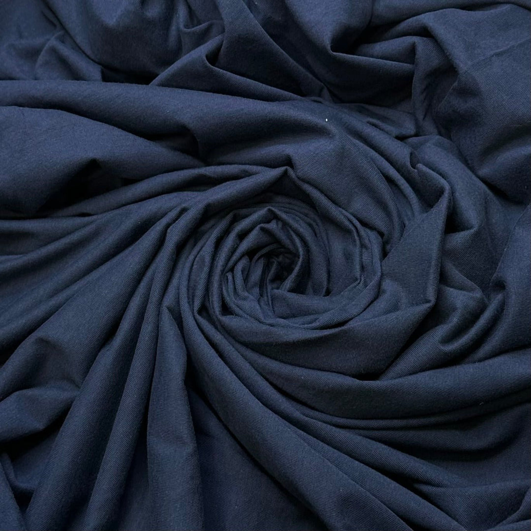 Local Watershed - Jersey Natural Knit - Light Navy - 1.7M Bundle - True Deadstock fabric Fabric by private - Sustainable Textile | FABCYCLE