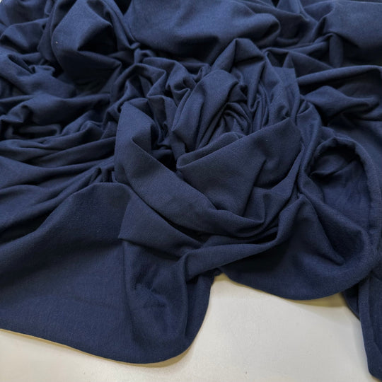 Local Watershed - Jersey Natural Knit - Light Navy - 1.7M Bundle - True Deadstock fabric Fabric by private - Sustainable Textile | FABCYCLE