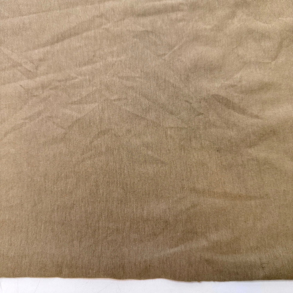 Logarithm - Jersey Cotton Blend Knit - Dark Beige - Bundles - True Deadstock fabric Fabric by private - Sustainable Textile | FABCYCLE
