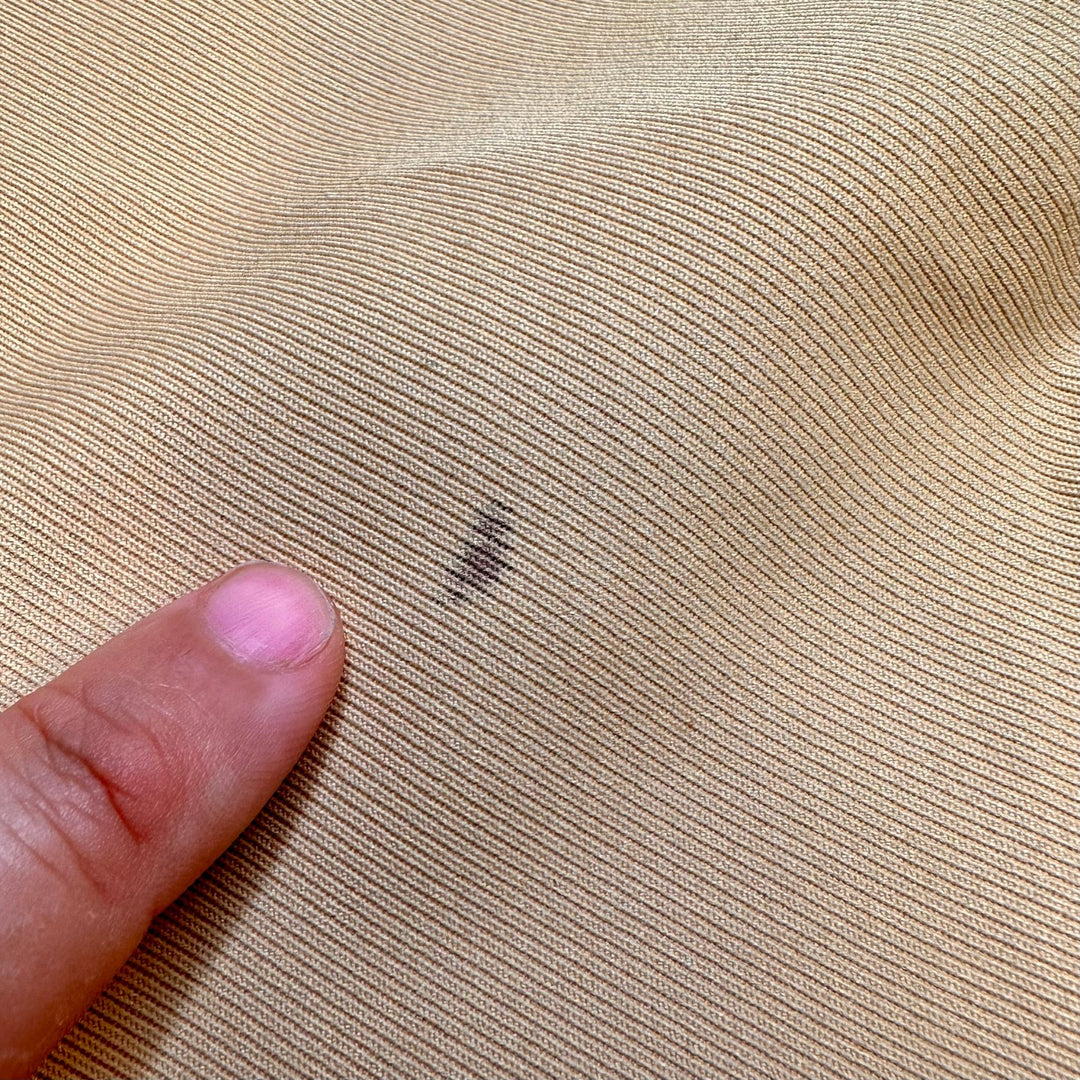 Long Weekend - Polyester Blend Knit - Light Beige - 1.1M Bundle - True Deadstock fabric Fabric by private - Sustainable Textile | FABCYCLE