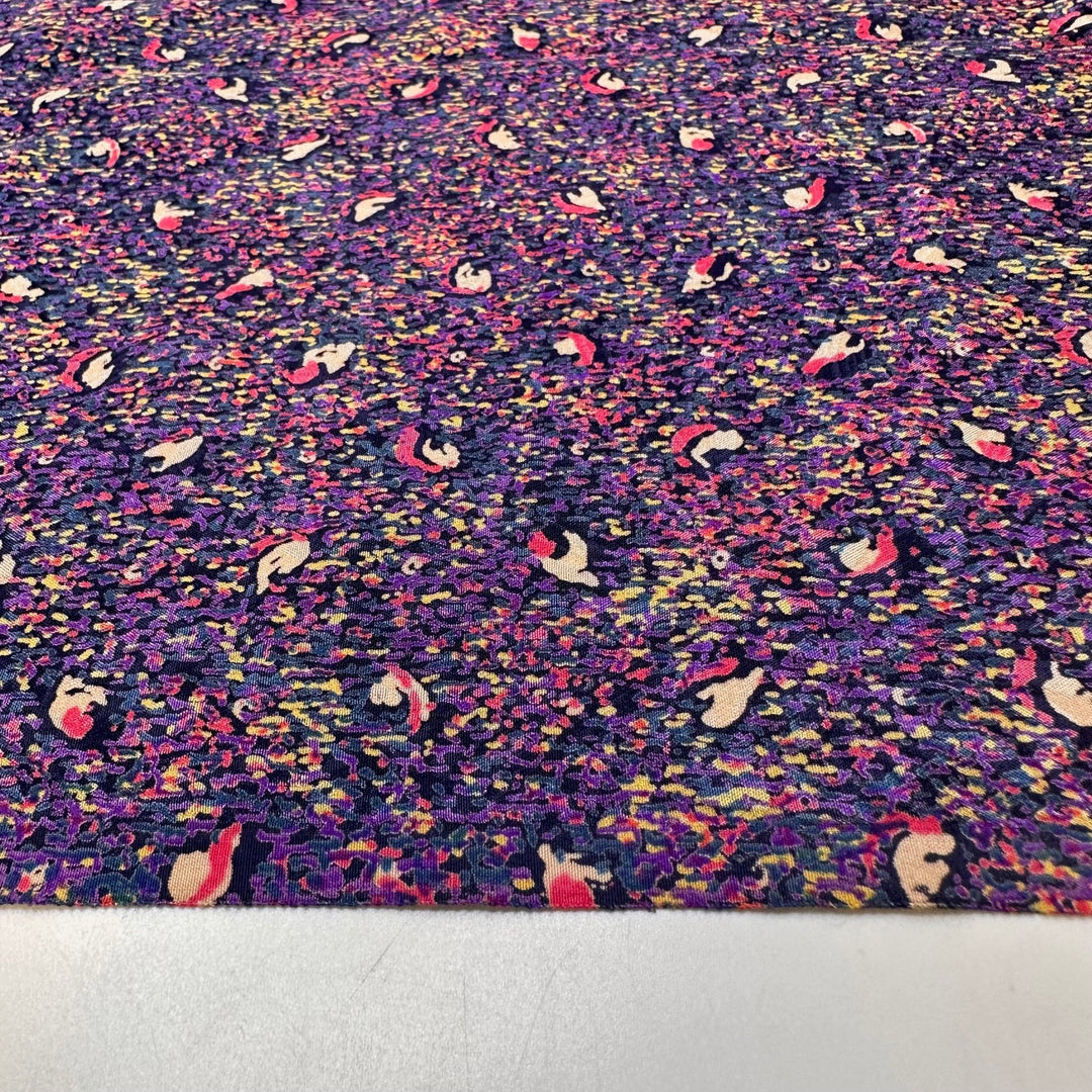 Look At All The Candy I Got - Silk Woven - Purple Multi Abstract - 2.7M Bundle - True Deadstock fabric Fabric by private - Sustainable Textile | FABCYCLE