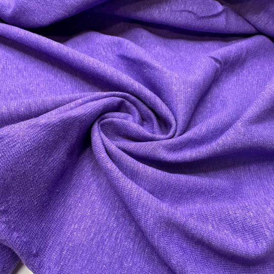 Lookin Good - Jersey Linen Blend Knit - Purple - 2.6M Bundle - True Deadstock fabric Fabric by private - Sustainable Textile | FABCYCLE