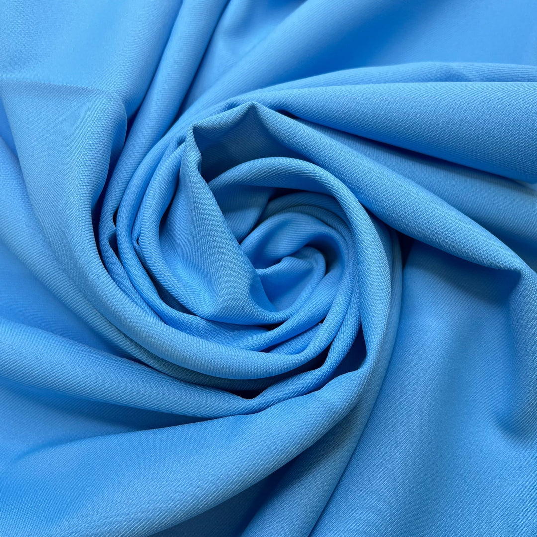 Looking Out The Office Window - Vintage Twill Weave Poly Woven - Light Blue - 3.5M Bundle - True Deadstock fabric Fabric by private - Sustainable Textile | FABCYCLE