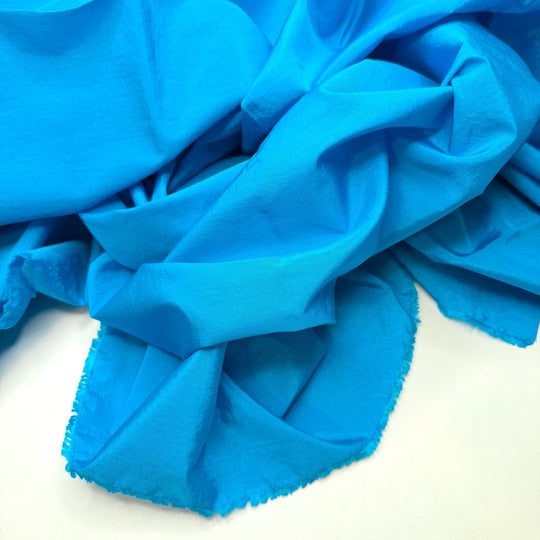 Lost An Earring - Nylon Blend Woven - Blue - 2.9M Bundle - True Deadstock fabric Fabric by private - Sustainable Textile | FABCYCLE