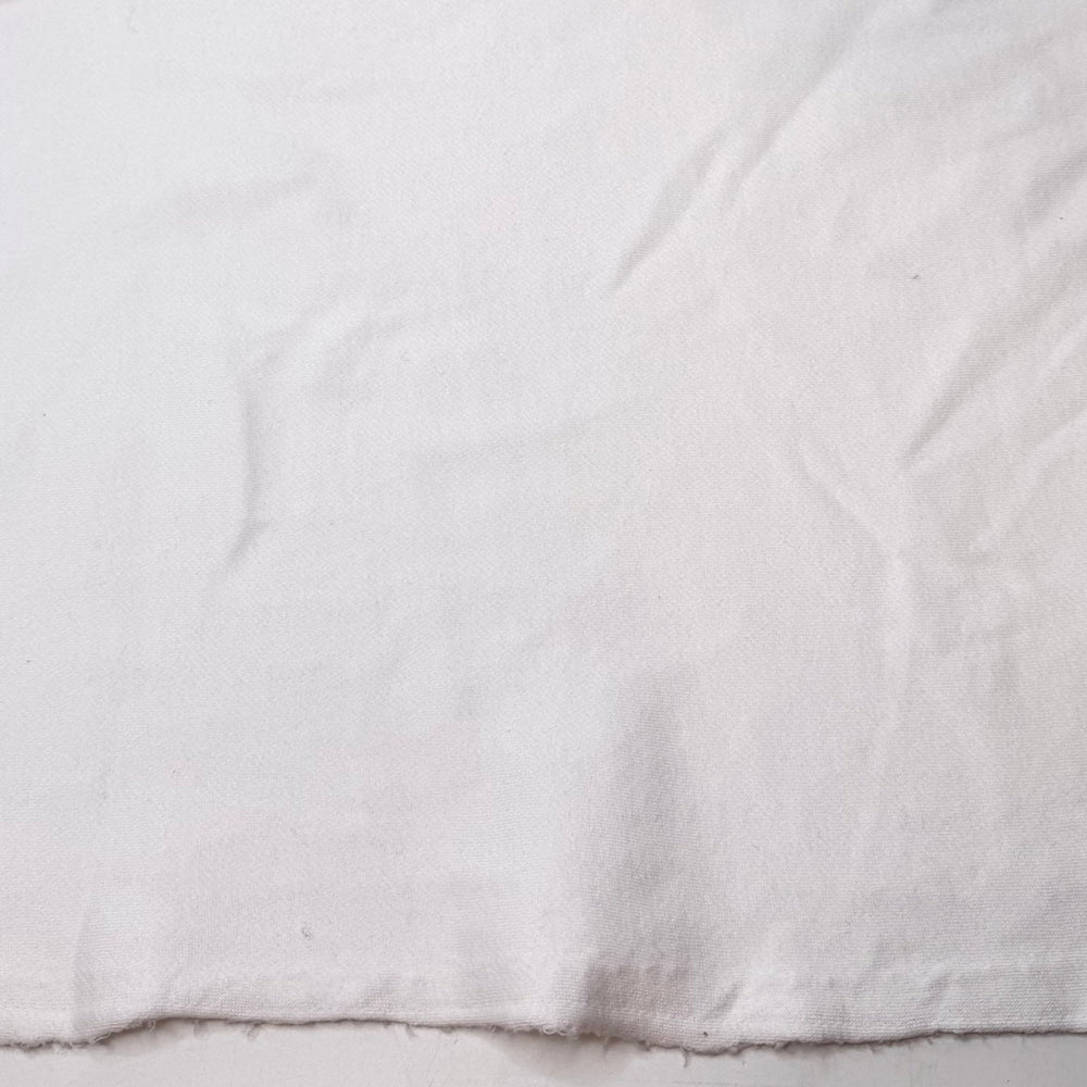 Lotus Pod - Jersey Fleece Cotton/Poly Knit - White - 2.2M Bundle - True Deadstock fabric Fabric by private - Sustainable Textile | FABCYCLE